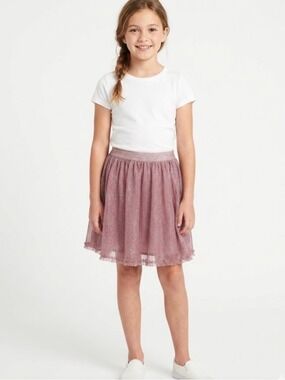 Minymo Sugar Plum Fairy Tulle Skirt in Deep Dusty Rose - Size 10